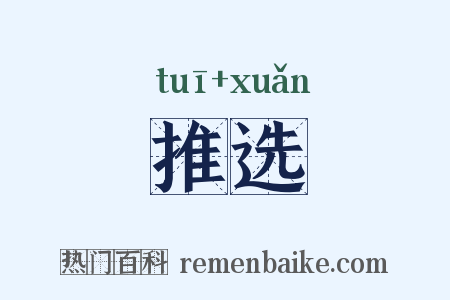 推选是什么意思的图片